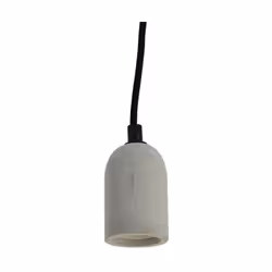 Description générale Cette suspension à douille en béton brut gris pour ampoule à culot E27 allie style industriel et moderne ...