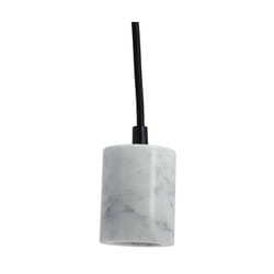Xanlite - Suspension à douille en marbre blanc, culot E27 - SDM01EW