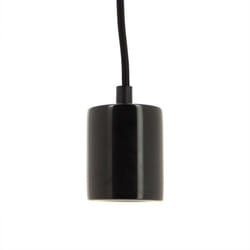 Xanlite - Suspension à douille en marbre noir, culot E27 - SDM01EB