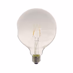 Ampoule LED Globe (G125) Irrégulière au verre lacté, culot à vis E27 permettant une installation simple et rapide Température ...