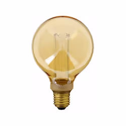 Ampoule LED déco Hologramme Globe (G95) au verre ambré, culot à vis E27 permettant une installation simple et rapide Températ ...
