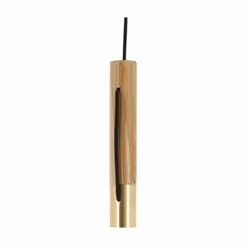 Description générale La suspension Tempo en bois et laiton pour ampoule à culot E27 allie durabilité et esthétisme. Composée  ...