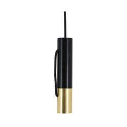 Xanlite - Suspension Tempo en métal noir et laiton, culot E27