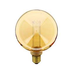 Xanlite - Ampoule LED déco Hologramme Globe (G125) au verre ambré, culot E27, 4W cons., 200 lumens, lumière blanc chaud - RFDHE200B125S