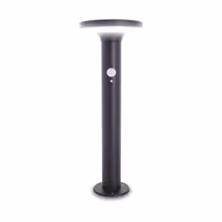 • Borne LED solaire, avec détecteur de mouvements et détecteur crépusculaire intégré • 3 modes: 75 / 250 / 400 lumens • Indic ...