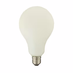 Ampoule LED déco éclairante Poire Opaline au verre lacté, culot à vis E27 permettant une installation simple et rapide Tempér ...