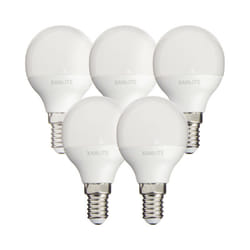 Xanlite - Lot de 5 ampoules smd led P45 Opaque, culot E14, 470 Lumens, conso. 5,3 w (eq. 40W), 2700K, Blanc chaud - PACK5EV470P
