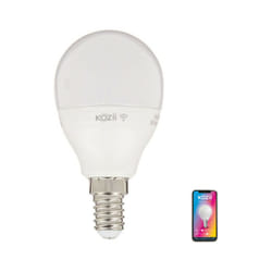 Ampoule led connectée éclairage blancs + couleurs, E14 P45 Opaque 6W Variation de couleur et luminosité - KV470PRVBCCT - Kozii
