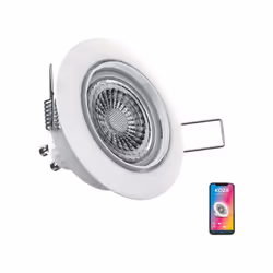 Description générale Découvrez l'ampoule LED connectée GU10 Spot encastrable orientable de 5W, offrant une équivalence d'écla ...