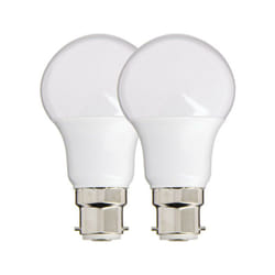Lot de 2 Ampoules led A60, culot B22, 10W cons. (60W eq.), lumière blanc chaud - PACK2EB806G - Xanlite