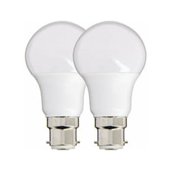 Lot de 2 Ampoules led A60, culot B22, 9W cons. (60W eq.), lumière blanc neutre - PACK2EB806GCW - Xanlite