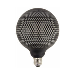Ampoule Déco led Filament, Aspect Point Noir, G125, culot E27, 6W cons. 1800K Blanc Chaud - RFDEB125GRAPHRO - Xanlite