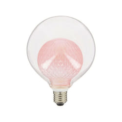 Xanlite - Ampoule Déco led, Double verre Rose, G125, culot E27, 4W cons. 2700K Blanc Chaud - RFDEB125DVPINK