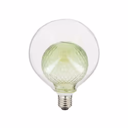 Ampoule Déco LED (Ø 12.5 cm), double verre facetté vert qui sublimera votre pièce et y apportera la dernière touche déco Culo ...