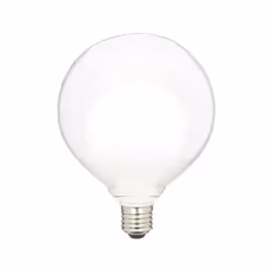 Ampoule Déco LED (Ø 12.5 cm), double verre facetté blanc qui sublimera votre pièce et y apportera la dernière touche déco Cul ...