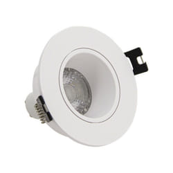 Xanlite - Lot 3 Spots GU10 conso. 4W eq. 50W 2700K Rond orientable Blanc IP20