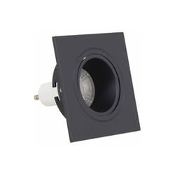 Xanlite - Spot GU10 50W 2700K Carré orientable Noir IP20