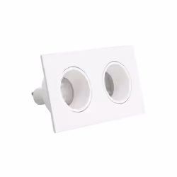 Spot LED encastré 2 têtes moderne avec ampoule GU10 incluse Grâce à sa température de lumière de 2700 K, elle délivre un blan ...