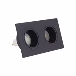 Spot LED encastré 2 têtes moderne avec ampoule GU10 incluse Grâce à sa température de lumière de 2700 K, elle délivre un blan ...
