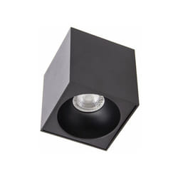 Xanlite - Plafonnier GU10 50W 2700K Carré large Noir