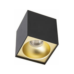 Xanlite - Plafonnier GU10 50W 2700K Carré large Noir et or