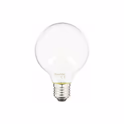 Description générale Ampoule LED G80 Opaque avec culot à vis E27, offrant une installation simple et rapide. Avec une tempéra ...