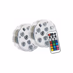 Description générale Ce lot de 2 lampes flottantes à piles télécommandables est idéal pour illuminer vos espaces extérieurs t ...