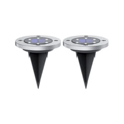 Xanlite - Lot de 2 Spots Solaires 6 LED Blanc chaud IP44 8h d'autonomie - PACK2SPSO4