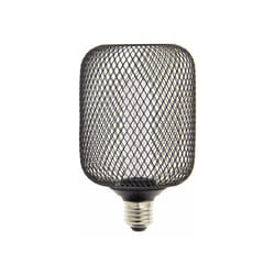 Xanlite - Ampoule Déco Cage Cylindre Noir, culot E27, Hologramme, Blanc chaud - RFDHE150CCAN