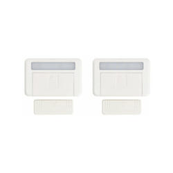 Xanlite - Lot de 2 éclairages de placard et tiroir à piles (incluses) - Détection magnétique - 50 lumens - Blanc neutre