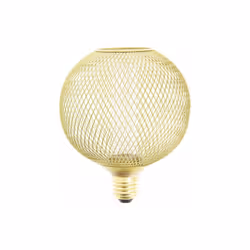 Ampoule Déco Cage Boule Doré, culot à vis E27 permettant une installation simple et rapide sur la majorité des luminaires cla ...
