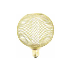 Xanlite - Ampoule Déco Cage Boule Doré, culot E27, Hologramme, Blanc chaud - RFDHE150BCAL