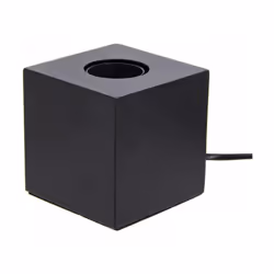 Description générale Cette lampe à poser ronde en métal noir est conçue pour mettre en valeur vos ampoules décoratives avec é ...