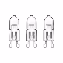 Description générale Lot de 3 ampoules halogènes de forme capsule, très éclairantes et entièrement dimmables, offrant une lum ...