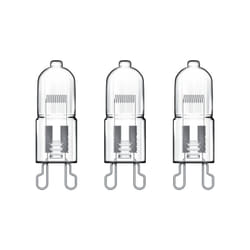 Lot de 3 ampoules halogènes culot G9, 410 Lumens, 30W, 2700 Kelvins, Blanc chaud Dimmable - PACK3HG930W - Xanlite
