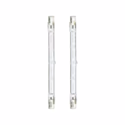 Description générale Lot de 2 ampoules halogènes super-éclairantes de longueur 118 mm, adaptées à toutes les pièces de la mai ...