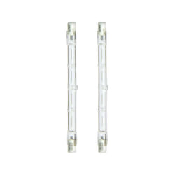 Lot de 2 ampoules halogènes culot R7S, 118mm, 2200 Lumens, équivalence 138 w, 2900 Kelvins, Dimmable - PACK2HR7S118118W - Xanlite