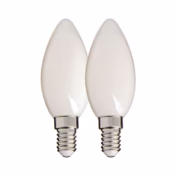Ce pack de 2 ampoules opaques à filament effet flamme bénéficient de l'esthétisme des ampoules incandescentes associé à la te ...