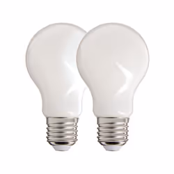 Ce lot de x2 ampoules LED standard A60 à filament au design épuré est doté de la technologie LED. Ces ampoules LED de forme s ...