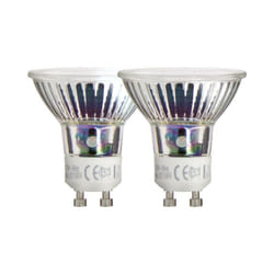 Lot de 2 ampoules smd led, culot GU10, 520 Lumens, équivalence 75W, 2700 Kelvins, Blanc chaud - PACK2VG75S - Xanlite
