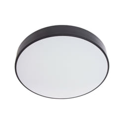 Xanlite - Plafonnier led intégrée rond noir IP44, 2200 Lumens, cct, Blanc chaud, Blanc neutre