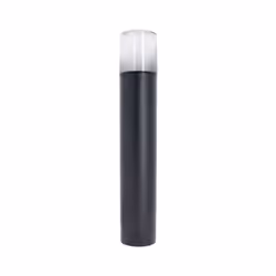 Borne filaire noire fumée IP44, culot E27, 40W max Borne filaire pour jardin en acier Etanche IP44, consommation max de 40W D ...