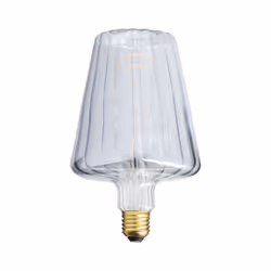 De par s a jolie forme en cône, cette ampoule à filament LED déco au verre ciselé saura sublimer vos luminaires. Grâce à sa t ...