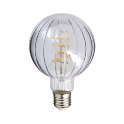 Grâce à sa jolie forme en globe , cette ampoule à filament LED déco au verre ciselé saura sublimer vos luminaires. L’intensit ...