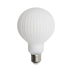 Ampoule Filament led déco verre opaque G95, culot E27, 1055 Lumens, conso. 10W (equivalence 75W), Blanc chaud - RFDE1055B95OSTR - Xanlite
