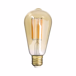 Ampoule filament LED déco verre opaque Forme ST64, culot E27, Puissance 1521 lumens Température de couleur de 1800k d’aspect  ...