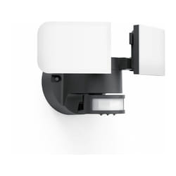 Xanlite - Projecteur 2 têtes noir à détecteur de mouvements orientable et désactivable, 2800 Lumens, Blanc froid