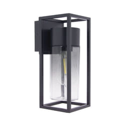 Xanlite - Applique murale filaire noire fumée contemporain IP44, culot E27, 40W max