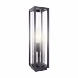 Borne filaire noire en aluminium 50cm x 13cm x 13cm. Certifié IP44, votre borne est étanche à l'eau et la poussière. Vissez-y ...
