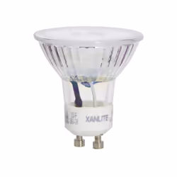 Xanlite - Ampoule Spot LED, culot GU10, 2W (eq. 50W), 355 lumens, Blanc neutre, Classe A - AVG50SCW